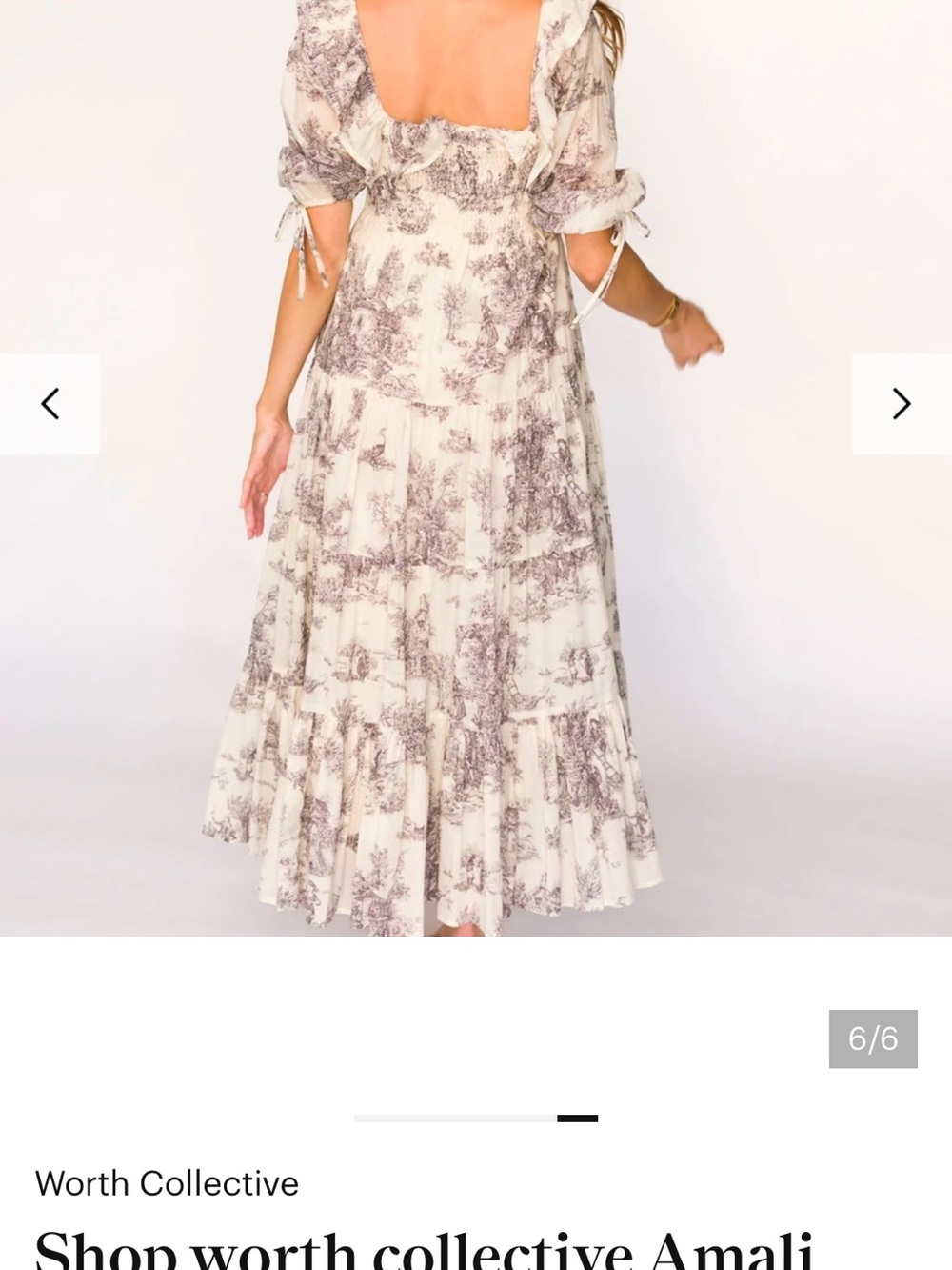Amali Puff-Sleeve Tiered Maxi Dress in Cream Toile
